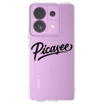 Picasee silikonowe przeźroczyste etui na Xiaomi Redmi Note 13 Pro 5G - Picasee - old logo - black