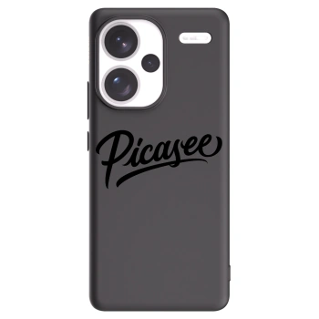 Picasee silikonowe czarne etui na Xiaomi Redmi Note 13 Pro+ 5G - Picasee - old logo - black