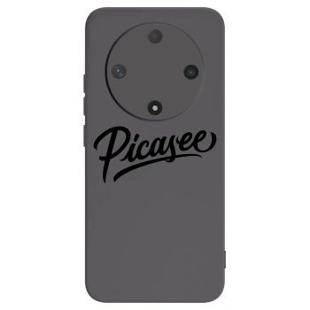 Picasee silikonowe czarne etui na Honor Magic6 Lite 5G - Picasee - old logo - black