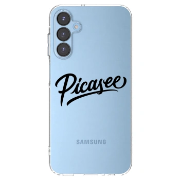 Picasee silikonowe przeźroczyste etui na Samsung Galaxy A15 A156B 5G - Picasee - old logo - black