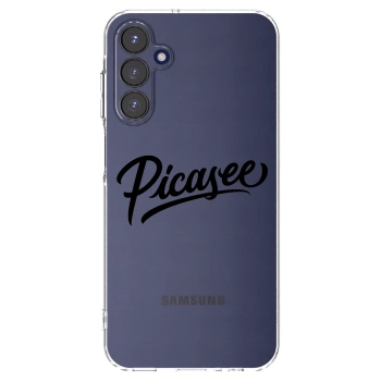 Picasee silikonowe przeźroczyste etui na Samsung Galaxy A15 A155F 4G - Picasee - old logo - black