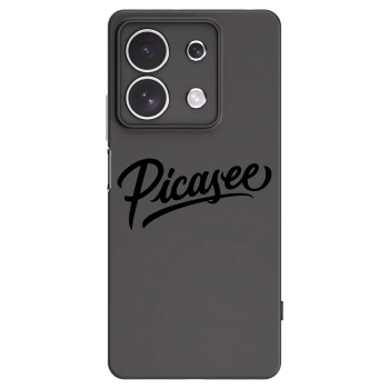 Picasee silikonowe czarne etui na Xiaomi Redmi Note 13 4G - Picasee - old logo - black