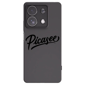 Picasee silikonowe czarne etui na Xiaomi Redmi Note 13 Pro 4G - Picasee - old logo - black