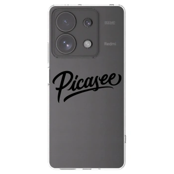 Picasee silikonowe przeźroczyste etui na Xiaomi Redmi Note 13 Pro 4G - Picasee - old logo - black