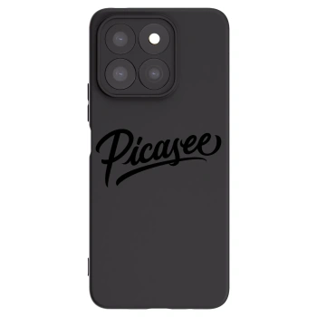 Picasee silikonowe czarne etui na Honor X8b - Picasee - old logo - black
