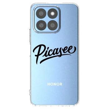 Picasee silikonowe przeźroczyste etui na Honor X8b - Picasee - old logo - black