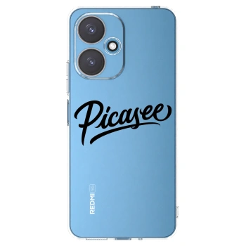 Picasee silikonowe przeźroczyste etui na Xiaomi Redmi 13C 5G - Picasee - old logo - black