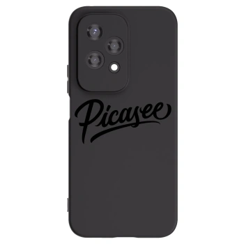 Picasee silikonowe czarne etui na Honor 200 Lite - Picasee - old logo - black