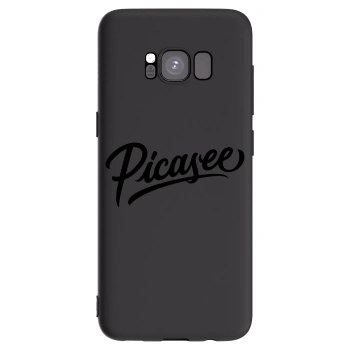 Picasee silikonowe czarne etui na Samsung Galaxy S8 G950F - Picasee - old logo - black