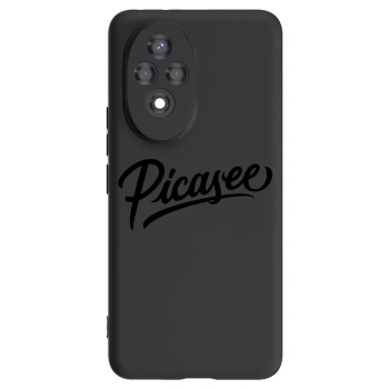 Picasee silikonowe czarne etui na Honor 200 5G - Picasee - old logo - black