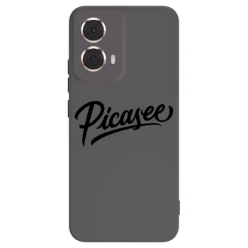 Picasee silikonowe czarne etui na Motorola Moto G85 - Picasee - old logo - black