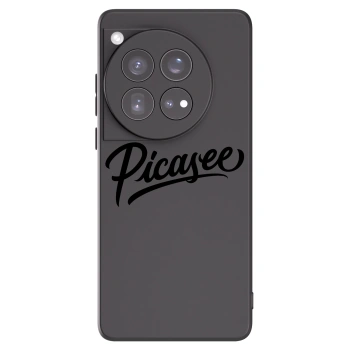 Picasee silikonowe czarne etui na OnePlus 12 5G - Picasee - old logo - black