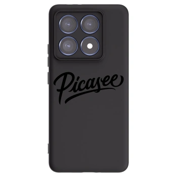 Picasee silikonowe czarne etui na Xiaomi 14T Pro - Picasee - old logo - black