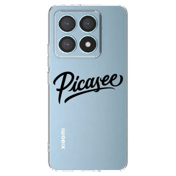Picasee silikonowe przeźroczyste etui na Xiaomi 14T Pro - Picasee - old logo - black