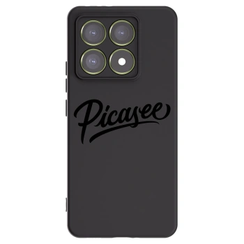 Picasee silikonowe czarne etui na Xiaomi 14T - Picasee - old logo - black