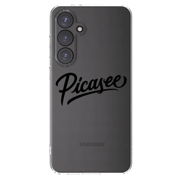 Picasee silikonowe przeźroczyste etui na Samsung Galaxy S24 FE S721B - Picasee - old logo - black