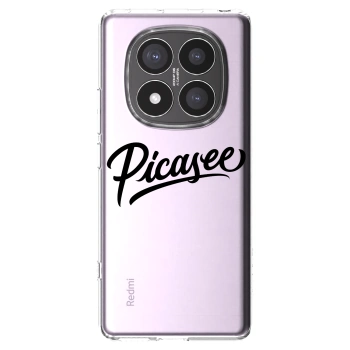 Picasee silikonowe przeźroczyste etui na Xiaomi Redmi Note 14 Pro+ 5G - Picasee - old logo - black