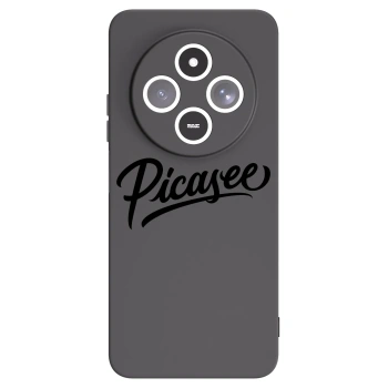 Picasee silikonowe czarne etui na Xiaomi Redmi 14C - Picasee - old logo - black