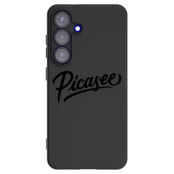 Picasee silikonowe czarne etui na Samsung Galaxy S25 5G - Picasee - old logo - black