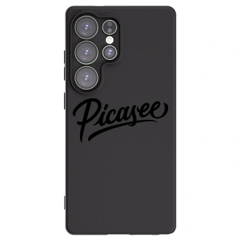 Picasee silikonowe czarne etui na Samsung Galaxy S25 Ultra 5G - Picasee - old logo - black