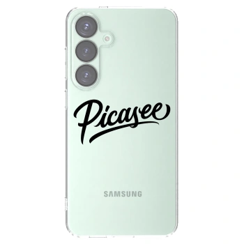 Picasee silikonowe przeźroczyste etui na Samsung Galaxy S25+ 5G - Picasee - old logo - black