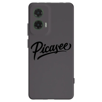 Picasee silikonowe czarne etui na Motorola Moto G35 5G - Picasee - old logo - black
