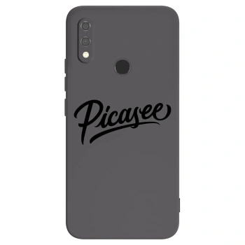 Picasee silikonowe czarne etui na Xiaomi Redmi Note 7 - Picasee - old logo - black