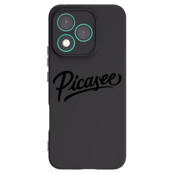 Picasee silikonowe czarne etui na Honor 400 Lite 5G - Picasee - old logo - black
