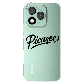 Picasee silikonowe przeźroczyste etui na Honor 400 Lite 5G - Picasee - old logo - black