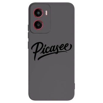 Picasee silikonowe czarne etui na Motorola Moto G05 - Picasee - old logo - black