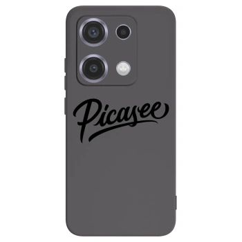 Picasee silikonowe czarne etui na Xiaomi Redmi Note 14S - Picasee - old logo - black