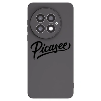 Picasee silikonowe czarne etui na OnePlus 13 5G - Picasee - old logo - black