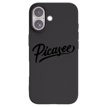 Picasee silikonowe czarne etui na Apple iPhone 17 - Picasee - old logo - black