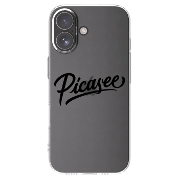 Picasee silikonowe przeźroczyste etui na Apple iPhone 17 - Picasee - old logo - black