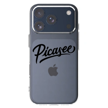 Picasee silikonowe przeźroczyste etui na Apple iPhone 17 Pro - Picasee - old logo - black