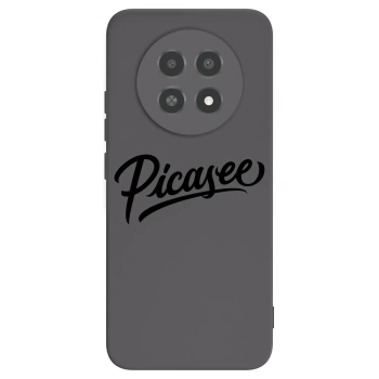 Picasee silikonowe czarne etui na Realme 12X - Picasee - old logo - black