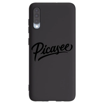 Picasee silikonowe czarne etui na Samsung Galaxy A70 A705F - Picasee - old logo - black