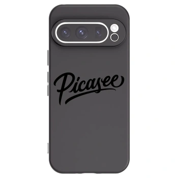 Picasee silikonowe czarne etui na Google Pixel 9 Pro XL - Picasee - old logo - black