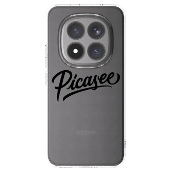 Picasee silikonowe przeźroczyste etui na Xiaomi Redmi Note 15 Pro+ - Picasee - old logo - black