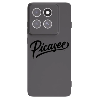 Picasee silikonowe czarne etui na Motorola Edge 60 Fusion - Picasee - old logo - black