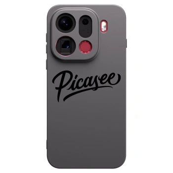 Picasee silikonowe czarne etui na OPPO Find X9 Pro - Picasee - old logo - black
