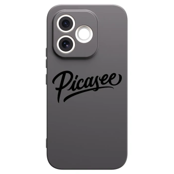 Picasee silikonowe czarne etui na Honor 600 Lite - Picasee - old logo - black