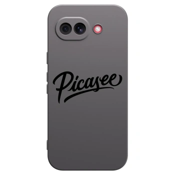 Picasee silikonowe czarne etui na Google Pixel 10a - Picasee - old logo - black
