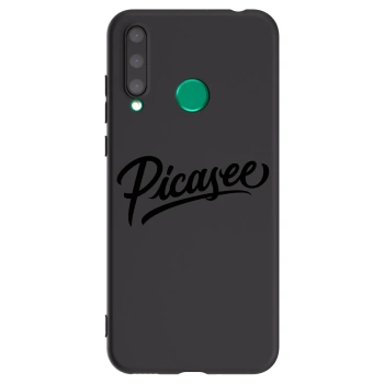 Picasee silikonowe czarne etui na Honor 20 Lite - Picasee - old logo - black