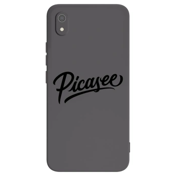 Picasee silikonowe czarne etui na Xiaomi Redmi 7A - Picasee - old logo - black
