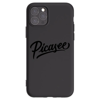 Picasee silikonowe czarne etui na Apple iPhone 11 Pro - Picasee - old logo - black