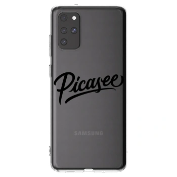 Picasee silikonowe przeźroczyste etui na Samsung Galaxy S20+ G985F - Picasee - old logo - black