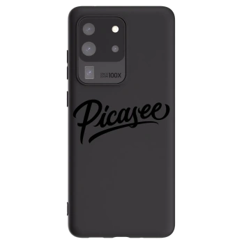 Picasee silikonowe czarne etui na Samsung Galaxy S20 Ultra 5G G988F - Picasee - old logo - black