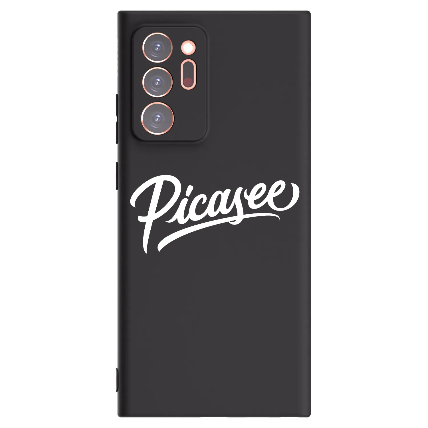 Picasee silikonowe czarne etui na Samsung Galaxy Note 20 Ultra - Picasee - old logo - white