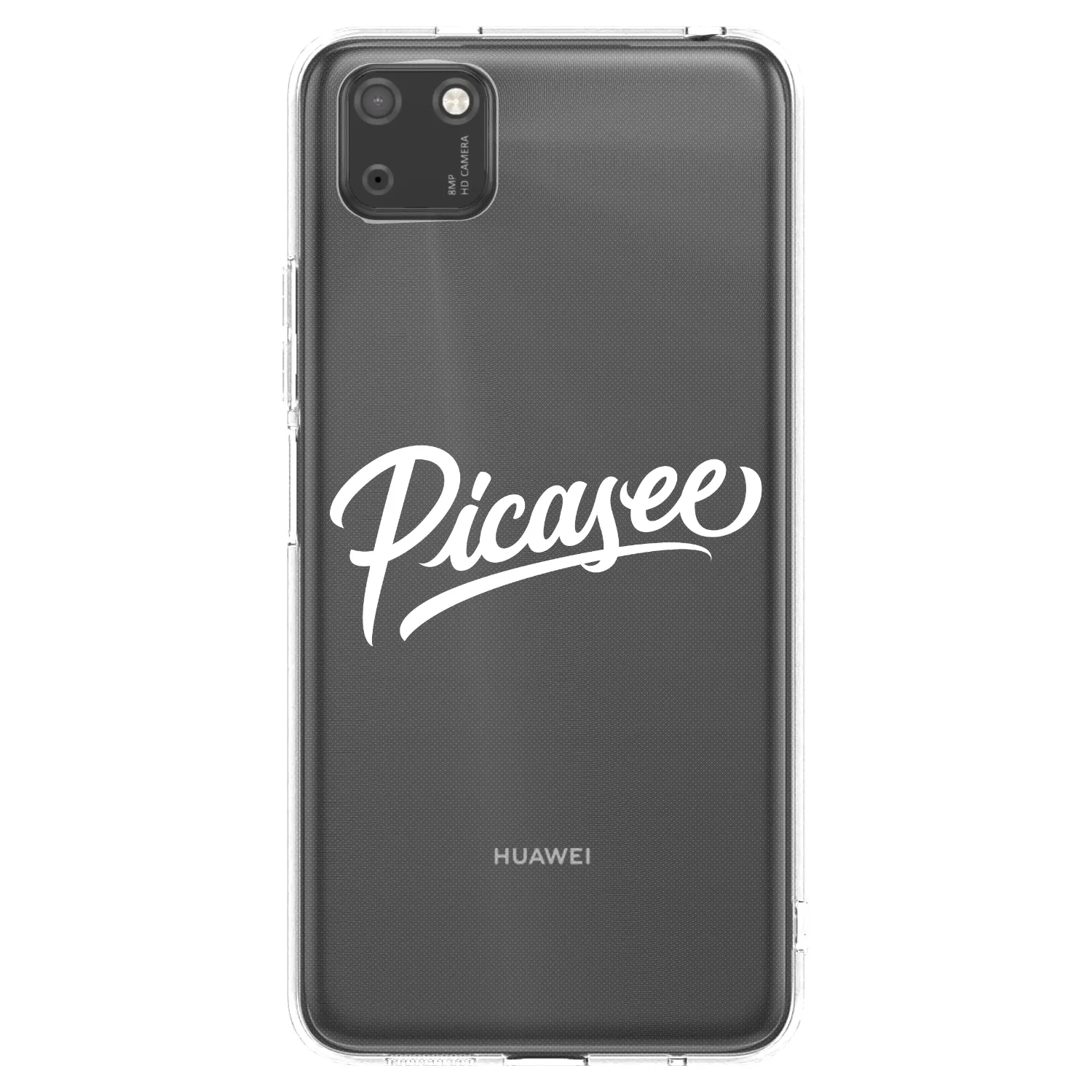 Picasee silikonowe przeźroczyste etui na Huawei Y5P - Picasee - old logo - white